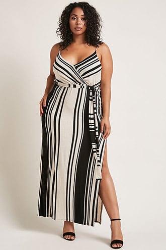 Forever21 Plus Size Striped Maxi Dress