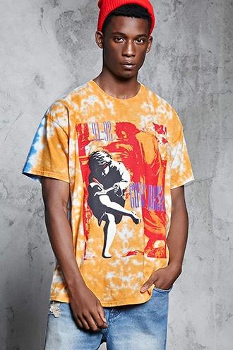 Forever21 Guns N' Roses Tie-dye Tee