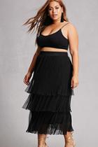 Forever21 Plus Size Layered Pleated Skirt