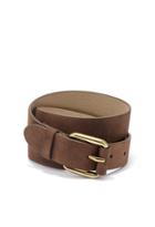 Forever21 Faded Faux Leather Belt (brown)