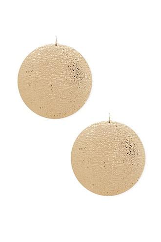 Forever21 Oversized Drop Disc Earrings