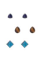Forever21 Geo Faux Stone Studs