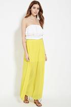 Forever21 Women's  Accordion-pleated Maxi Skirt