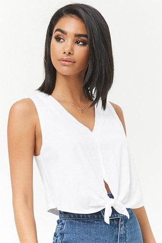 Forever21 Tie-hem Top