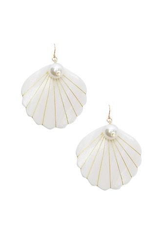 Forever21 Iridescent Shell Drop Earrings