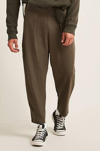Forever21 Relaxed Fit Cropped Pants