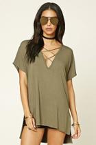 Forever21 Women's  Strappy Plunging Tunic