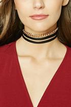 Forever21 Layered Faux Leather Choker