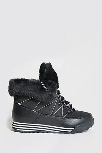 Forever21 Rocket Dog Furry Wedge Boots