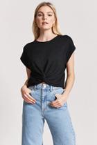 Forever21 Ribbed Twist-front Top