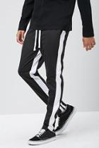 Forever21 Ankle-zip Striped-trim Pants