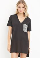 Forever21 Space Dyed-pocket Tunic
