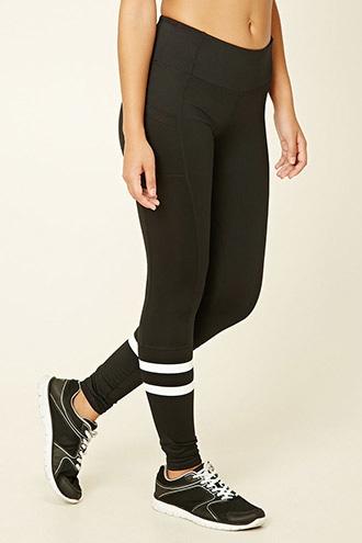 Forever21 Active Striped Leggings