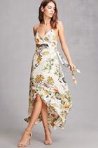 Forever21 Tropical Floral Cami Wrap Dress