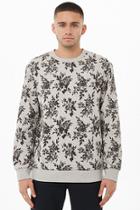 Forever21 Floral Print Fleece Sweatshirt