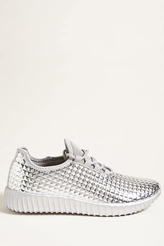 Forever21 Metallic Pyramid Sneakers