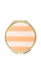 Forever21 Striped Compact Mirror (neon Coral)