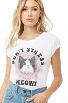 Forever21 Dont Stress Meowt Graphic Tee