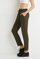 Forever21 Women's  Classic Drawstring Pants (olive)