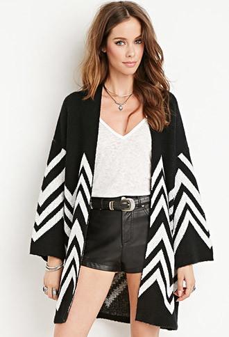 Forever21 Chevron Patterned Cardigan