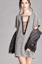 Forever21 Lace-up Front Mini Dress