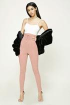 Forever21 Lace-up Faux Suede Pants