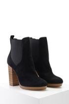 Forever21 Faux Suede Platform Ankle Boots