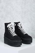 Forever21 Faux Suede Platform Sneakers