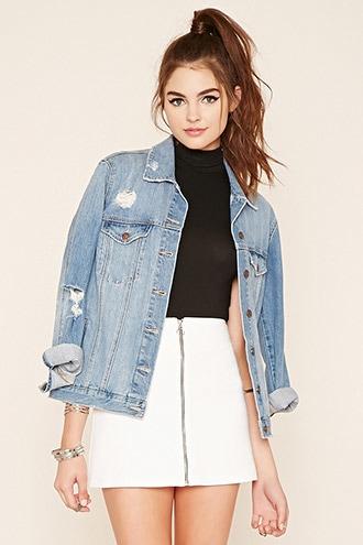 Forever21 Women's  Black Turtleneck Crop Top