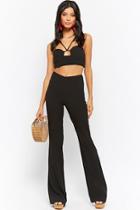 Forever21 Strappy Crop Cami & Flared Pants Set