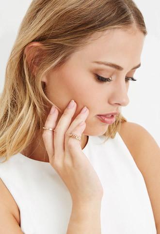 Forever21 Curb Chain Ring Set