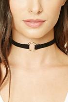Forever21 Faux Suede Ring Choker