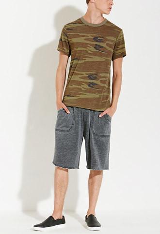 21 Men Men's  Alternative Apparel Victory Burnout Sweatshorts (charcoal)