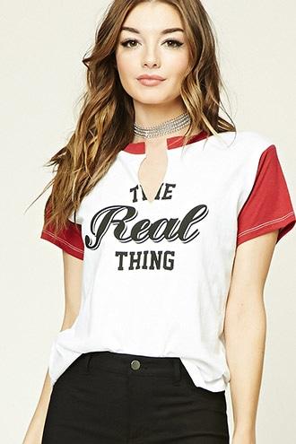 Forever21 Women's  The Real Thing Graphic Tee