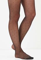 Forever21 Dotted Mesh Tights
