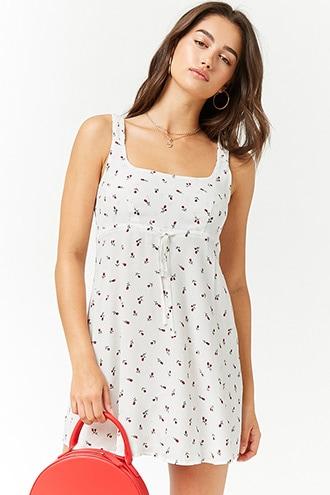 Forever21 Rose Print Mini Dress