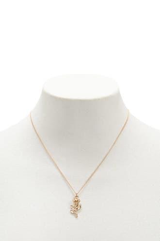 Forever21 Rose Pendant Necklace