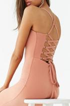 Forever21 Lace-up Cami Bodycon Dress