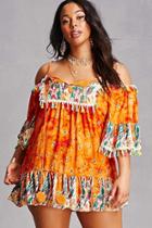 Forever21 Velzera Open-shoulder Dress