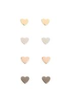 Forever21 High-polish Heart Earring Set