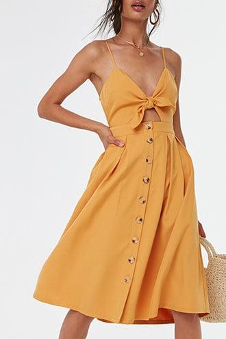 Forever21 Cutout Knee-length Dress