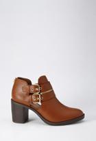 Forever21 Buckle Zipped Booties