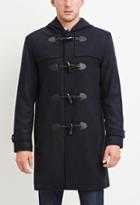 21 Men Men's  Toggle-front Hooded Coat (navy)