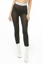 Forever21 Femme Graphic Mesh Leggings