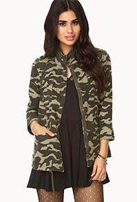 Forever21 Forever Cool Camo Utility Jacket