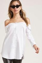 Forever21 Off-the-shoulder Foldover Top