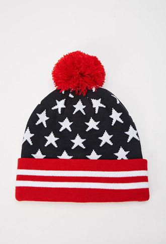 21 Men American Flag Beanie