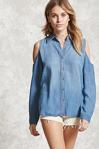Forever21 Contemporary Chambray Shirt