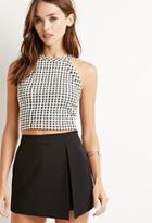 Forever21 Gingham Pattern Crop Top