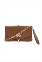 Forever21 Convertible Faux Leather Crossbody (brown)